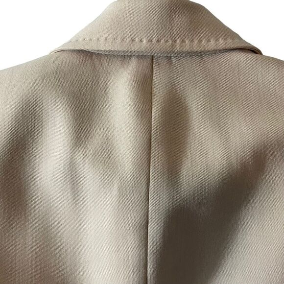 Anne Klien Cream Single Button Blazer Size 8P - Picture 10 of 13
